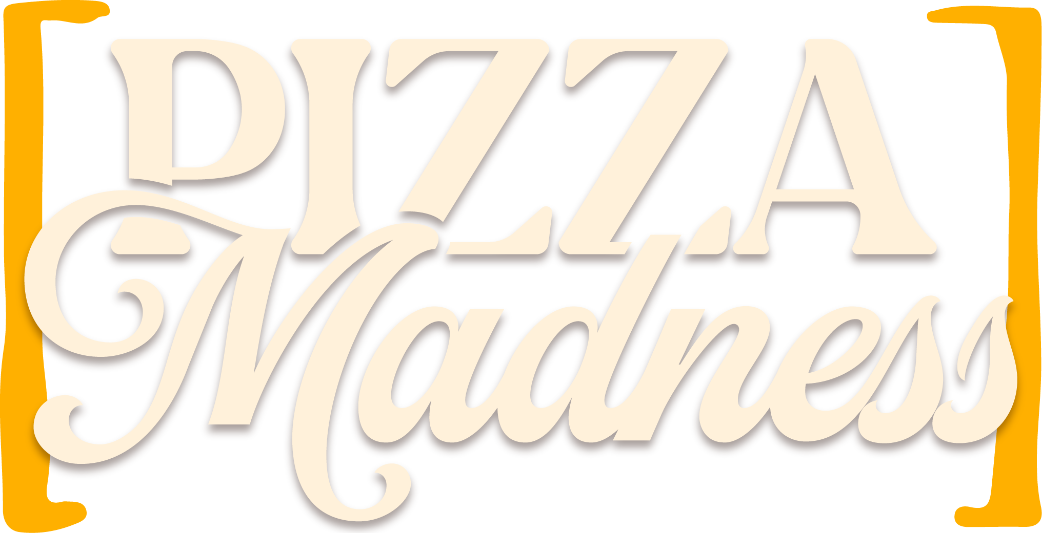 Pizza Madness logo with decorative script